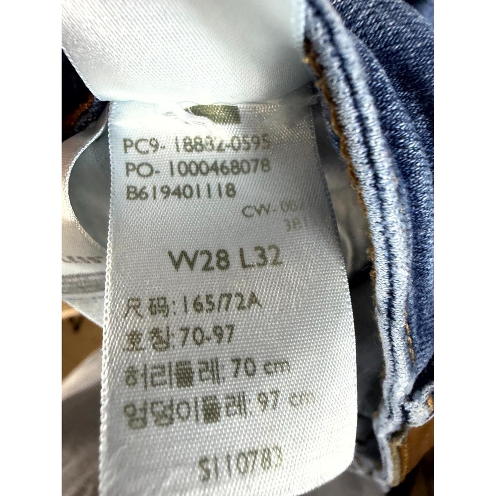 Levi's 721 High Rise Skinny Jeans Womens 28x32 Blue Denim Stretch 18882-0595 - Picture 8 of 12
